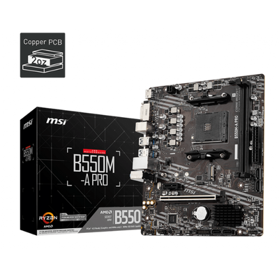 Motherboard MSI B550M-A PRO DDR4 AM4 Ryzen 3000/4000/5000