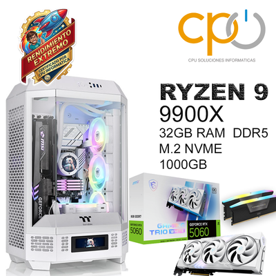 PC Armada Ryzen 9 9900X + RTX 5060 8GB White + 32GB DDR5