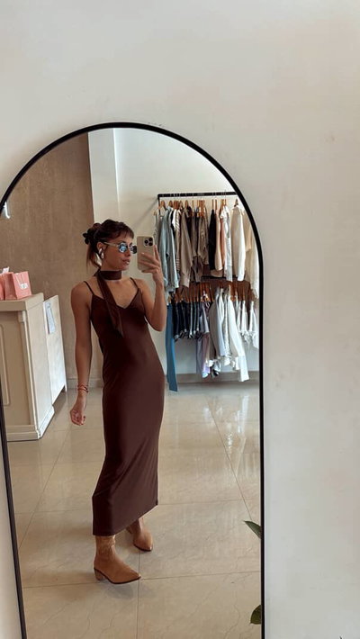 Vestido Anita chocolate 