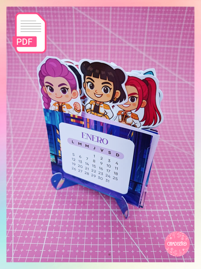 CALENDARIO 2026 GUERRERAS KPOP