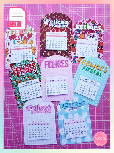 16 DISEÑOS PDF CALENDARIO 2026