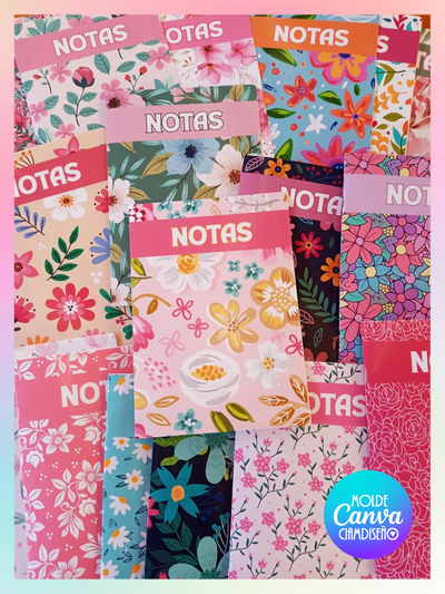 20 DISEÑOS FLOREADOS EDITABLE EN CANVA