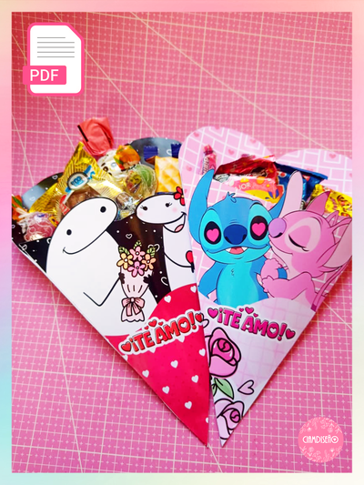 4 DISEÑOS CONO CORAZON PDF