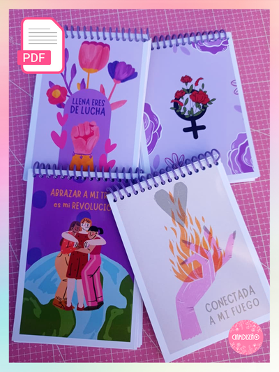 4 DISEÑOS ANOTADORES DIA DE LA MUJER PDF