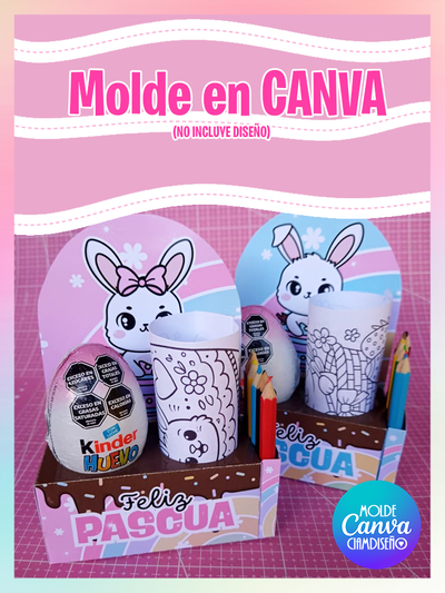 MOLDE CANVA PORTA HUEVO DOBLE