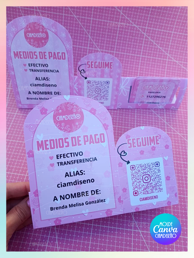EXHIBIDOR DE PAGO VIRAL DOS MODELOS EDITABLE EN CANVA
