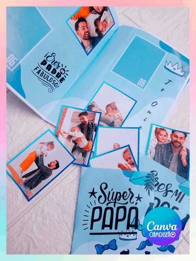 ÁLBUM DÍA DEL PADRE EDITABLE EN CANVA