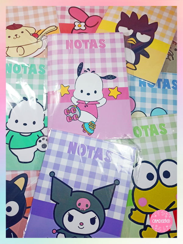12 CUADERNOS PERSONAJES