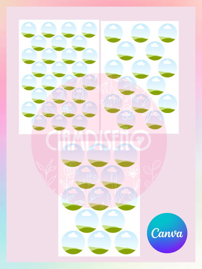 MOLDE CANVA CIRCULOS