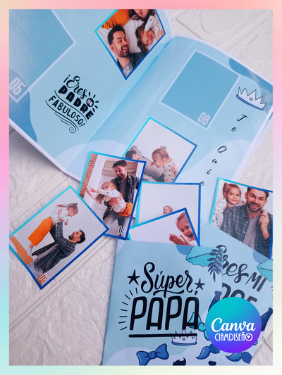 ÁLBUM DÍA DEL PADRE EDITABLE EN CANVA
