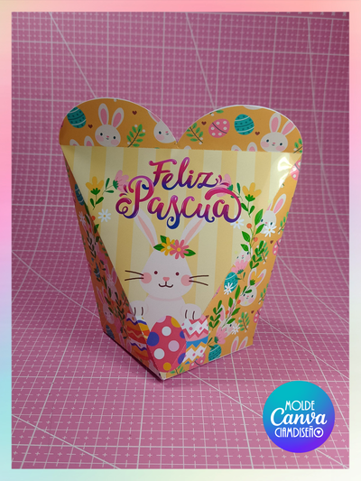 MOLDE CANVA BOLSA CORAZON
