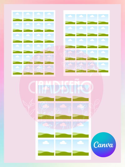 MOLDE CANVA CUADRADOS