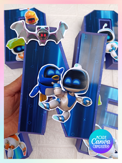 MOLDE CANVA LETRAS 3D