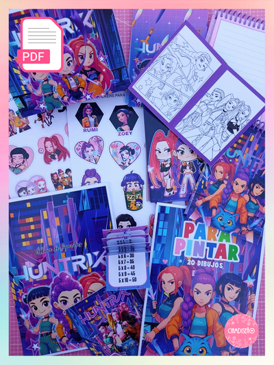KIT IMPRIMIBLE LAS GUERRERAS K-POP