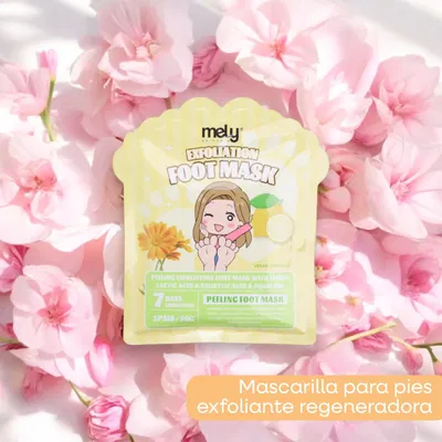 Mascarilla exfoliante para pies Mely 