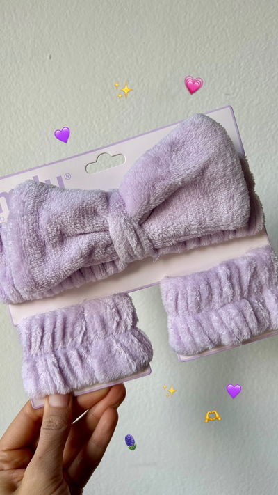 Vincha + muñequeras Mely 