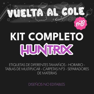 KIT ESCOLAR COMPLETO - HUNTRIX