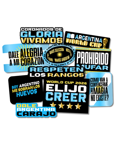  STICKERS ARGENTINA MUNDIAL 2026