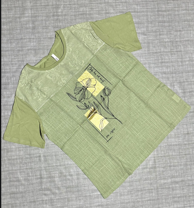 Remera de lino - broderie