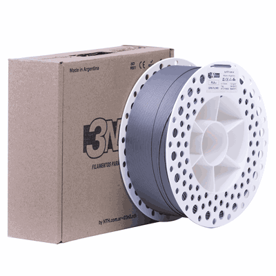 3NMAX PLA+ GRIS PLOMO 1.75mm x1kg