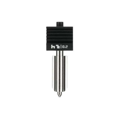 Hotend with stainless steel nozzle – 0.2 mm