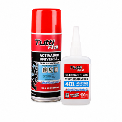 KIT 2 CIANOACRILATO GEL 100g + ACTIVADOR 200cc
