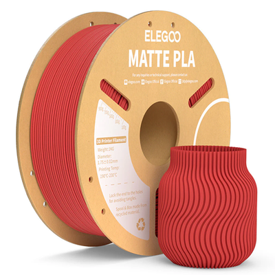 ELEGOO PLA MATTE-1.75mm-1KG-ROJO RUBI