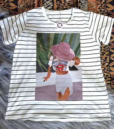 Remera Rayada Lady Stone