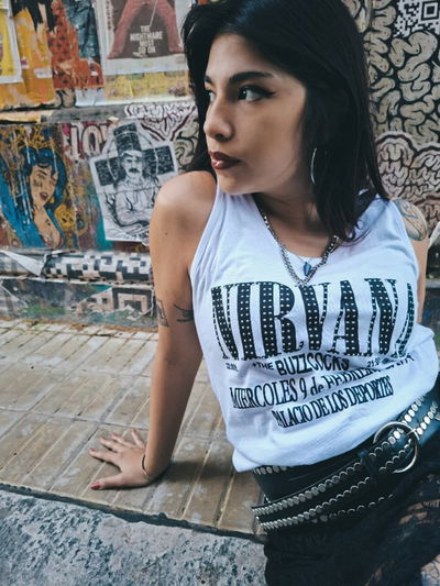 Musculosa Clásica Nirvana Strass