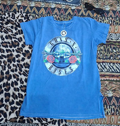 Remera Blue Guns Plata