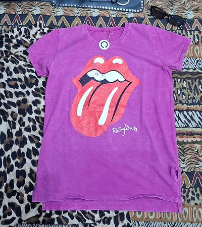 Remera Pink Rolling Stones