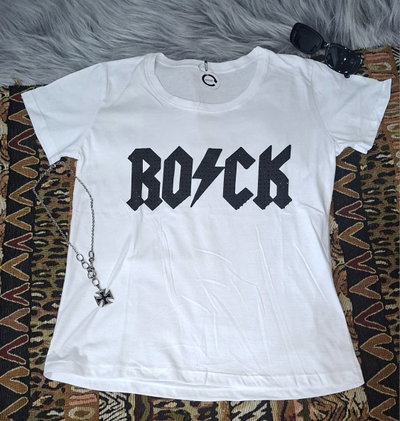 Remera Clasica Rock Strass