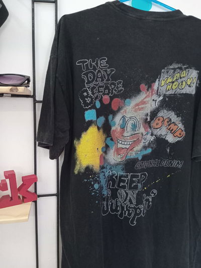 Remera Gastada Men Keep On Dumpin