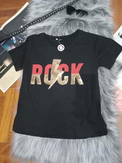 remera Clásica Rock Gold