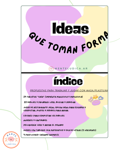 MATERIAL DIGITAL: IDEAS QUE TOMAN FORMA