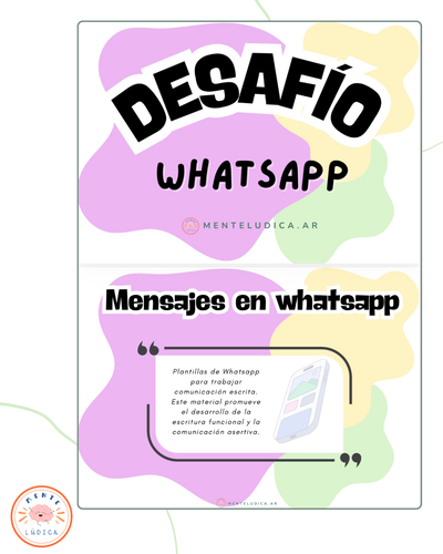 MATERIAL DIGITAL: DESAFÍO WHATSAPP