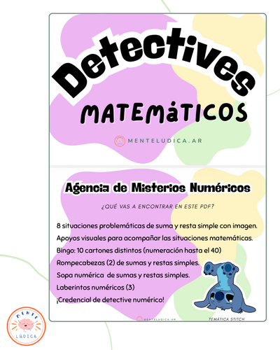 MATERIAL DIGITAL: DETECTIVES MATEMÁTICOS