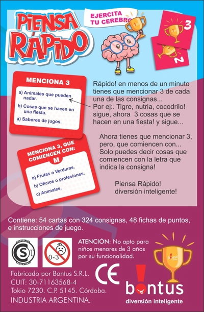 PIENSA RÁPIDO