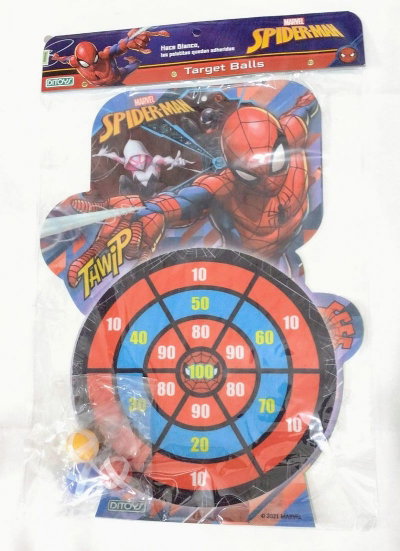 SPIDERMAN TIRO AL BLANCO C/VELCRO