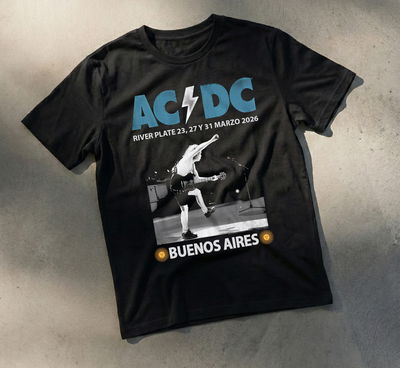 Remera Algodón 24.1 - Estampa ACDC Buenos Aires
