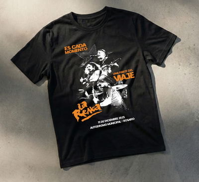 Remera Algodón 24.1 - Estampa La Renga Rosario 2