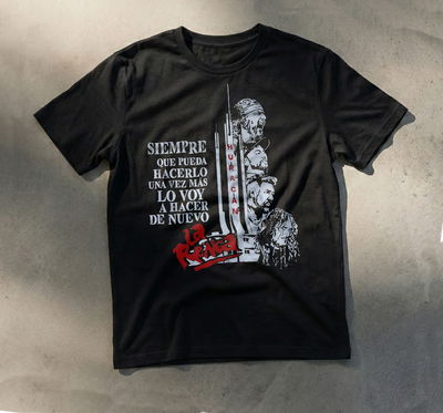 Remera Algodón 24.1 - Estampa La Renga Huracan