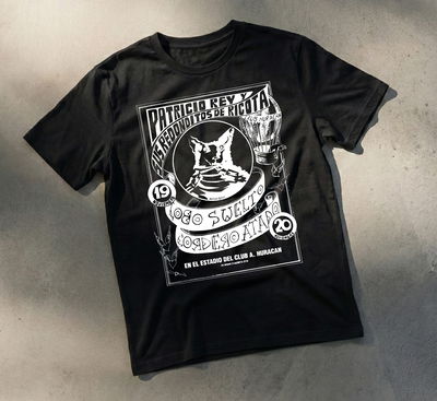 Remera Algodón 24.1 - Estampa Los Redondos Huracan Lobo Suelto