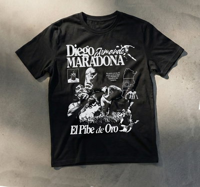 Remera Algodón 24.1 - Estampa Maradona Pibe de Oro