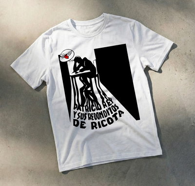 Remera Algodón 24.1 - Estampa Los Redondos Afiche Blanco