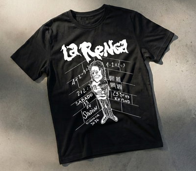 Remera Algodón 24.1 - Estampa La Renga Afiche Stadium
