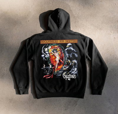 Buzo Canguro de Frisa Premium - Estampa Callejeros Espalda
