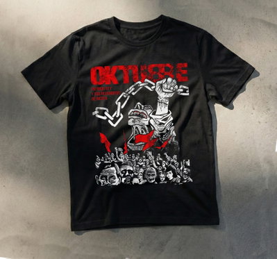 Remera Algodón 24.1 - Estampa Los Redondos Oktubre Tapa 2