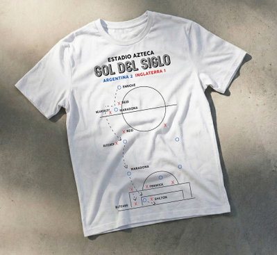 Remera Algodón 24.1 - Estampa Gol del Siglo