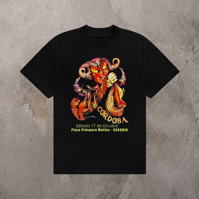 Remera Algodón 24.1 - Estampa La Renga Cosquin 2026 